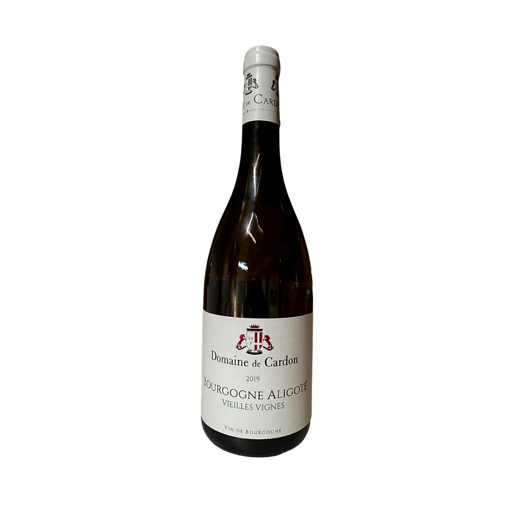 A bottle of Domaine de Cardon red wine